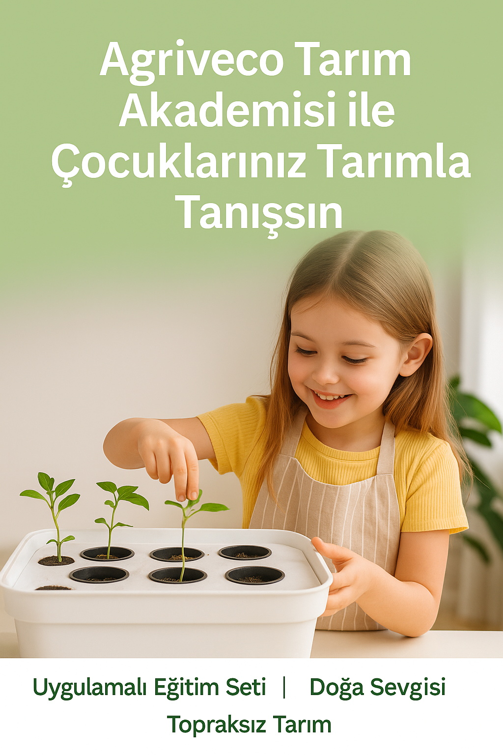 Agriveco Tarım Akademisi ile çocuklar için uygulamalı topraksız tarım eğitimi